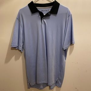 Light Blue Golf Shirt, Size L, Short Par 4